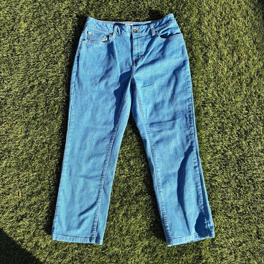 LL Bean Women's Size 10P 29x25 Straight Leg Denim Jeans Blue Classic Y2K 90s